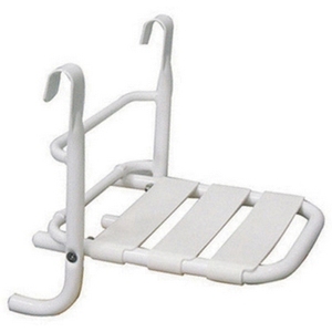White <b>Hanging</b> <b>Seat</b> with Grab Bar for Bathroom Safety Equipment of Disabled People - Product Image 1