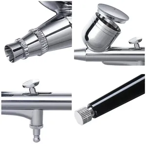 Gravity Dual-action Mini Airbrush <b>Paint</b> Nail Spray Gun Makeup <b>Paint</b> <b>Set</b> Face Tattoo Art Beauty Inkjet Car Repair DIY Tool - Product Image 4