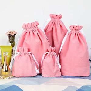Pochettes en velours réutilisables de haute qualité pour instruments de beauté et bijoux, avec cordon de serrage, résistantes aux chocs, logo et taille personnalisés, pour bougies - Product Image 4