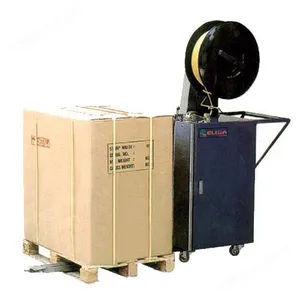 Yarı otomatik kutu paketleme makinesi PP çemberleme makinesi/yarı otomatik palet kutusu çemberleme makinesi