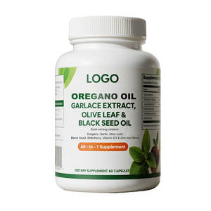 Private Label Packaging Oregano Oil 60 Soft Capsules Digestion Support <strong>Wild</strong> Oregano Oil Health Care Products Health Supplements - Product Image 1