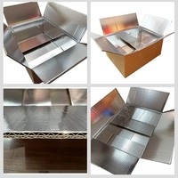 Carton alimentaire isotherme en aluminium biodégradable, écologique, recyclable, robuste, imperméable, pour la chaîne du froid et la conservation des aliments frais, livraison express