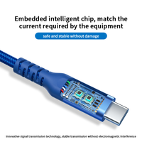 Umweltfreundliches Silikon-Verzinntes Kupfer Typ-C PD 65W Schnellladekabel 0,9m 180° Drehbar für iPhone Android Computer Smartwatch