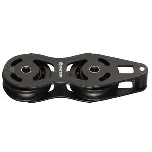 Poulie de voilier en alliage d'aluminium ALC-0402F avec roulement à billes, diamètre de roue 40 mm, diamètre de câble 12 mm, 2 pièces, matériel marin - Product Image 1