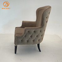 1 QUANTITÉ MINIMALE DE COMMANDE personnalisé coréen café meubles équipements salon de velours canapé chaise de loisirs pour café et bistro en plein air