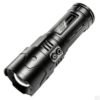 Lampe de travail haute puissance en gros, lampe torche portable rechargeable avec lumière latérale RGB multicolore pour patrouille et maintenance d'entrepôt