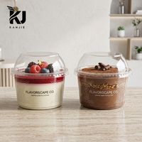 Bols à açaï jetables en plastique PET transparent de 8oz/12oz/16oz/24oz/32oz avec couvercles en dôme ou plats, bols jetables transparents pour açaï