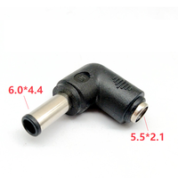 Adaptateur de chargeur d'alimentation DC 5,5 x 2,1 mm femelle vers 6,3 x 3,0 mm mâle, connecteur droit, 6,0 x 4,4 mm, 6,3 x 3,0 mm, 3,0 x 1,1 mm