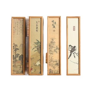 Wooden Storage <b>Box</b> Rectangle Solid Color Standing Type For <b>Tea</b> Or Calligraphy Paper Shandong A24097 - Product Image 5