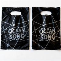 Sacs de courses personnalisés en HDPE/PE, durables, réutilisables, découpés sur mesure, longueur main, avec logo imprimé en héliogravure/sérigraphie mm