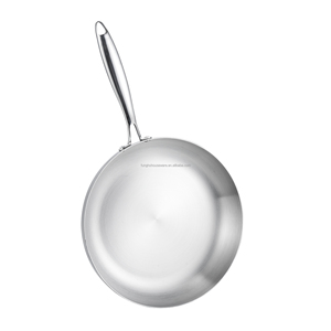 Poêles et casseroles en acier inoxydable 3 plis de qualité supérieure, vente chaude, sans revêtement, matériau sûr, poêle antiadhésive - Product Image 2