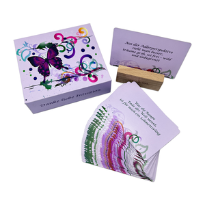 Nhà máy tùy chỉnh chuyên nghiệp chơi nhà sản xuất thẻ tùy chỉnh khẳng định Thẻ Câu hỏi hội thoại thẻ trò chơi in ấn - Product Image 4