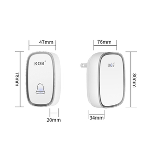 Sonnette sans fil étanche avec volume réglable à 4 niveaux, forte pénétration jusqu'à 300 mètres Téléphone de porte - Product Image 4