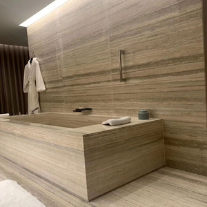 Đá Ý Marmol Travertino Precio Tấm Lát Sàn Đá Cẩm Thạch Màu Xám Bạc Travertine - Product Image 4