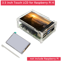Raspberry Pi 4 modèle B 3.5 pouces écran tactile TFT 480x320 Module LCD avec boîtier en acrylique pour Raspberry Pi 4B
