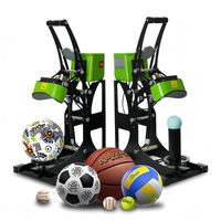 Presse à chaud semi-automatique pour balles avec ouverture magnétique automatique pour le transfert de logos sur balles de golf, de tennis et de baseball