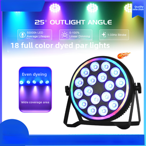 <span class=keywords><strong>4</strong></span> en 1 Delgado 18*4W RGBW DMX512 Parcan Etapa Cabeza móvil <span class=keywords><strong>Led</strong></span> Par Luz Equipo de iluminación de escenario Profesional CE para DJ Party Disco - Product Image 2