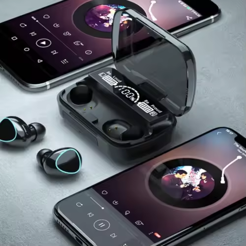 M10 Wireless Earbuds BT 5.3 TWS Charging Box with IPX-6 Waterproof and Type-C Charging in Ear Earphones