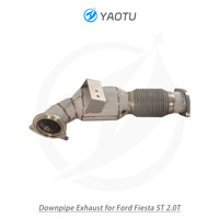 YT pipa depan dengan tiga arah katalis dan Isolasi Panas untuk Ford Fiesta ST 2.0T