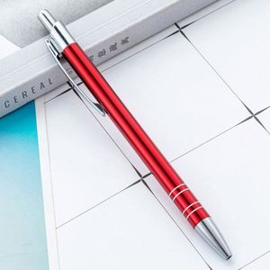 Wholesale 1.0Mm Retractable Metal Aluminum Rod Ballpoint <b>Pens</b> With Custom Logo for Hotel Corporate Advertising Promotional Gifts - Product Image 4