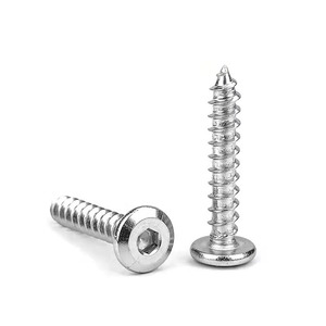 <span class=keywords><strong>Tornillos</strong></span> autorroscantes <span class=keywords><strong>de</strong></span> fábrica personalizados <span class=keywords><strong>de</strong></span> acero inoxidable 304/316 M6x50 con cabeza <span class=keywords><strong>de</strong></span> oblea hexagonal para tableros, <span class=keywords><strong>tornillos</strong></span> para madera A2-70 - Product Image 1