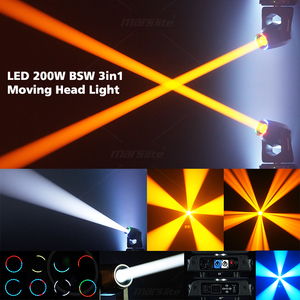 ไฟเวทีแบบเคลื่อนย้ายได้ WeDoLite Beam 200 BSW พร้อมไฟ DMX Pattern Lights Cabeza Movil Moving Head Bsw 3in1 สำหรับงานดีเจ ดิสโก้ บาร์ ปาร์ตี้ - Product Image 3