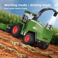 Camion télécommandé 6 canaux 1:24, tracteur agricole électrique, véhicule de transport agricole, modèle avec portée de 80 m, contrôleur AA, pour agriculteurs