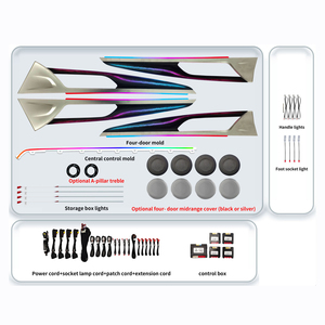 Iluminación Ambiental Interior para Auto, 256 Colores, Compatible con BMW X3 X4 G01 G02 2018-2024, Accesorios Decorativos - Product Image 1
