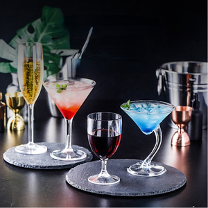 Verres à vin réutilisables en acrylique incassables fête Margarita <span class=keywords><strong>Martini</strong></span> Cocktail Champagne verre à vin vente chaude - Product Image 3