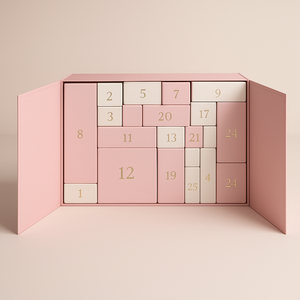 Calendrier de l'<span class=keywords><strong>Avent</strong></span> de Noël personnalisé avec logo, 24 jours, fermeture magnétique, emballage cadeau en papier pour cosmétiques/mini-parfums 2 mm - Product Image 1