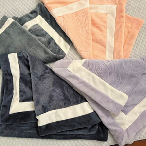 Autumn <strong>and</strong> Winter High-Grade Double-Sided Milk Velvet <strong>Bedding</strong> <strong>Set</strong> 4-Piece Modern Geometric Knitted Technique - Product Image 5