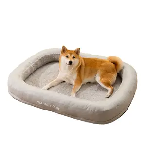 HipiPet Adult Size High Quality Soft Luxury Winter Warm Camas De Perros Pet Plush Sofa Bed Dog Couch Protector Dog Bed Cushion