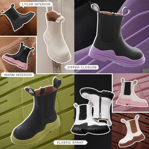 Autumn and Winter High Quality New Fashion Girls Short <b>Ankle</b> <b>Boots</b> Kids Rubber <b>Boots</b> Kids Boy Leather <b>Boots</b> - Product Image 3