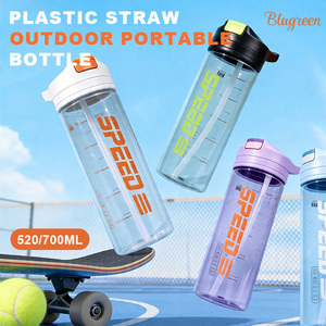 Borraccia Motivazionale da 24oz in Tritan Senza BPA, Antigoccia, per Sport, Palestra e Attività all'Aperto, con Indicatore Orario e Cinturino - Product Image 5