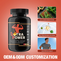 Complément Alimentaire Homme Personnalisé OEM/ODM 12-en-1 : Capsules de Maca Plus pour Soutenir la Puissance et l'Énergie Masculine – Booster Naturel Puissant de Maca