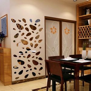 Newly Designed Rice Grain Shaped Home Decoration <b>Acrylic</b> <b>Mirror</b> Sticker Wall Beautification Sticker Supports Customization - Product Image 3