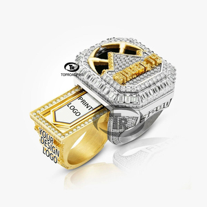 Custom Hoge Kwaliteit Basketbal Voetbal Honkbal Softbal Sport Kampioenschap Ringen Met Team Logo - Product Image 1