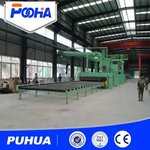 Q6915 Roller Conveyor Table Type Shot Blasting Machine For H-beam And Steel Profiles Surface Treatment