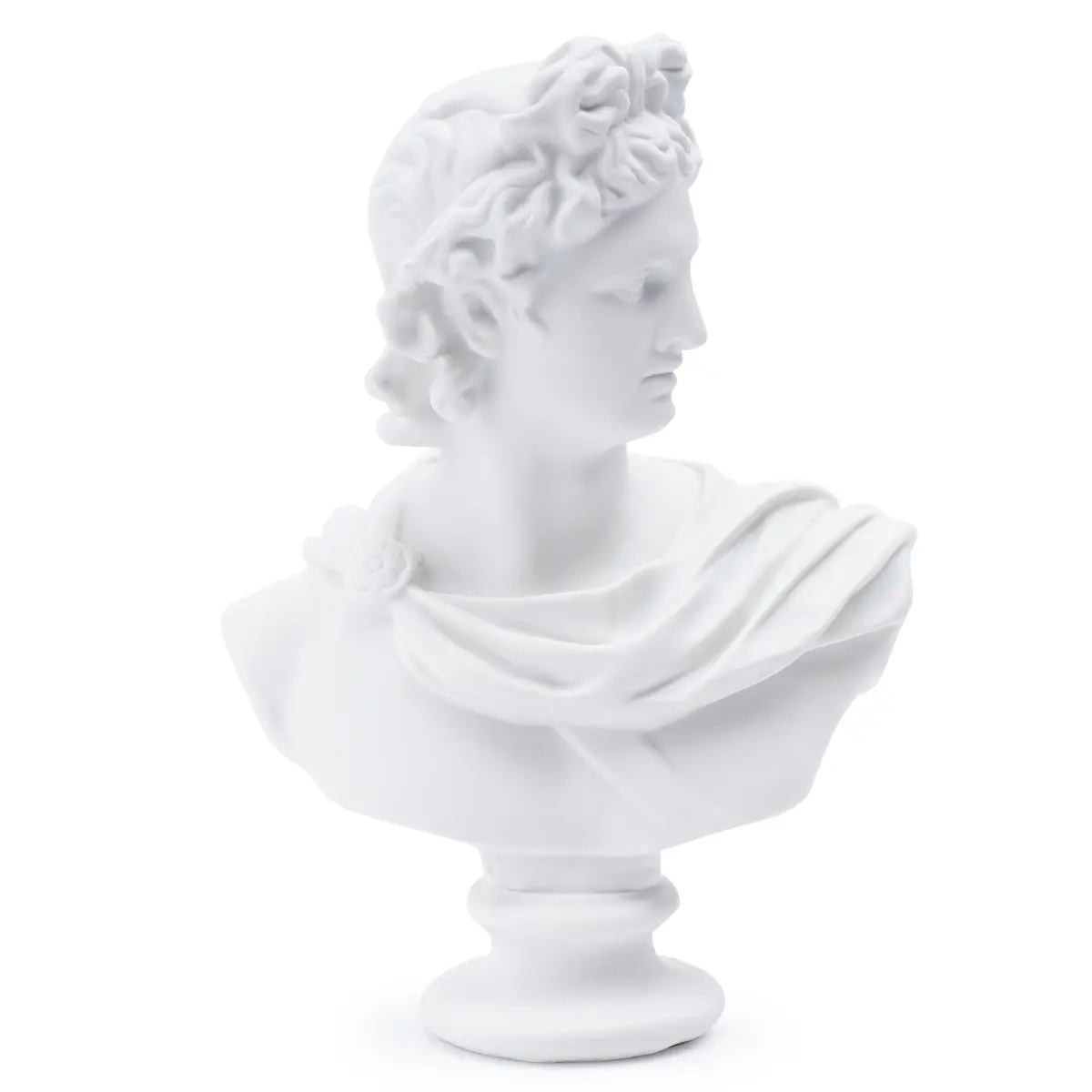 थोक राल जिप्सम प्रतिमाओं की प्रतिमाओं हुआकी स्c07 यूनानी एपोलोलो प्रतिमा प्रतिकृति टेबल सजावट के लिए