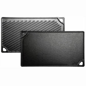 Новые изготовленные на заказ плоские чугунные прямоугольные чугунные сковороды для барбекю сковородка растительное масло негабаритная Сковорода чугунная сковорода - Product Image 1