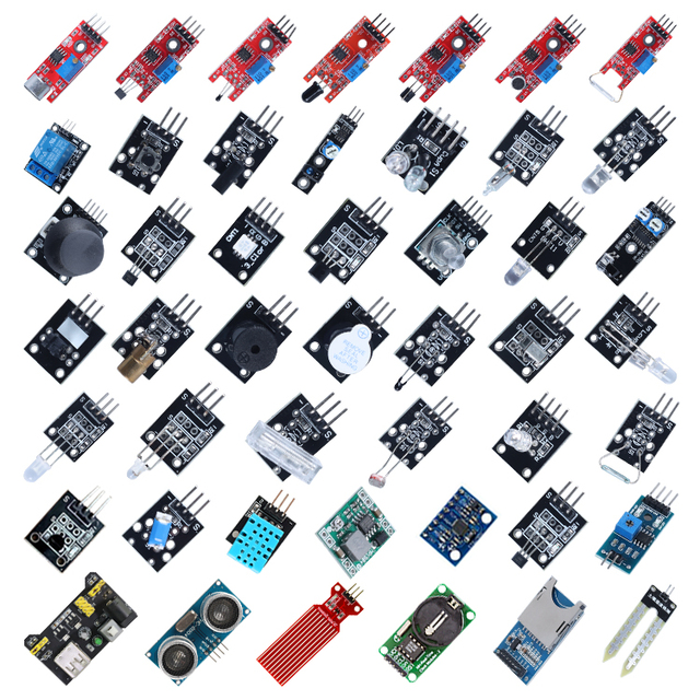 Factory 45 Sensors Student Educational Science 45 in 1 Sensor Kit Electronic Kit Electronics Starter Kit