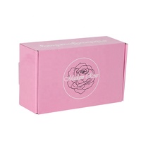 Timbre en or ondulé petite boîte d'expédition Tuck Top boîte postale personnalisée pour l'emballage de fleurs