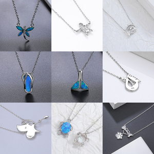 Collares de Ópalo de Lujo Hechos a Mano con Plata 925, Gemas Engastadas a Mano, Baño de Rodio, Obra Maestra Atemporal, Certificado IGI - Product Image 4