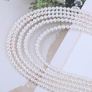 Perles baroques d'eau douce naturelles de 3-4 mm, faites à la main, pour la création de bijoux, pierres de forme irrégulière, blanches, à forte luminosité - Product Image 5