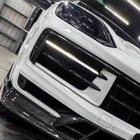 Cadre de phare antibrouillard en fibre de carbone sèche de haute qualité, garniture de style UBU, kit de carrosserie pour Porsche Cayenne Coupé 2018-