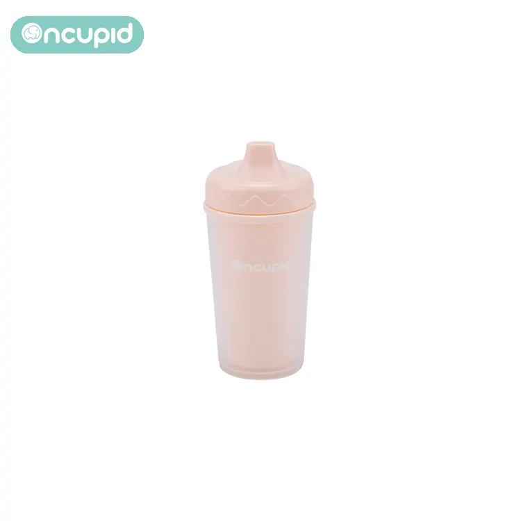 Botella de agua portátil de plástico para niños, taza con mango, sublimación