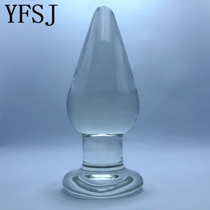 Dildo en verre lisse pour hommes/femmes, masseur de <span class=keywords><strong>la</strong></span> <span class=keywords><strong>prostate</strong></span>, point G, jouet sexuel anal - Product Image 6