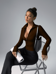 WOJIEER logotipo personalizado <span class=keywords><strong>Yoga</strong></span> Activewear nervuras sem costura Workout Gym roupas apertadas respirável <span class=keywords><strong>Yoga</strong></span> roupas Top das mulheres - Product Image 5