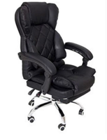 Chaise de bureau exécutive noire moderne, ergonomique, en cuir PU, design racing, multifonctionnelle, réglable en hauteur, personnalisation possible