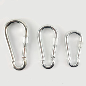Din5299d moschettone a molla di sicurezza gancio a scatto con blocco a vite - Product Image 2